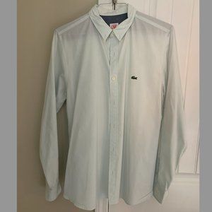 Lacoste button down (light mint green)